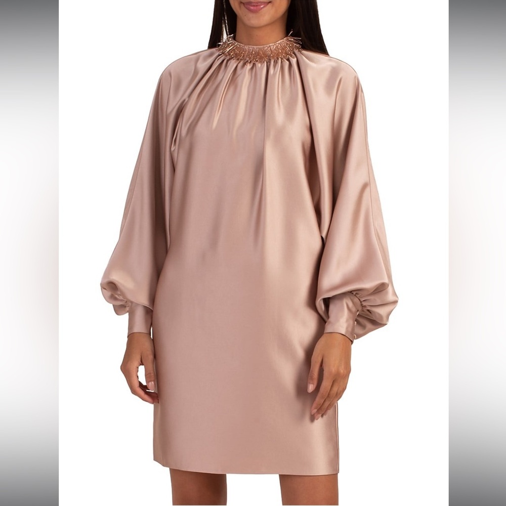 Trina Turk Terrestrial Satin Minidress